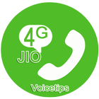Free Jio4GVoice call Tips icône