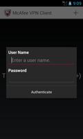McAfee VPN Client スクリーンショット 3