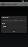 McAfee VPN Client capture d'écran 1