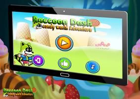 Raccoon Dash candy world Adventure screenshot 2