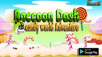 Raccoon Dash candy world Adventure screenshot 3