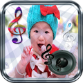 Baby laughs