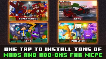 Mods and addons for Minecraft PE ™ الملصق