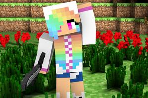 Girl Skins for Minecraft PE plakat