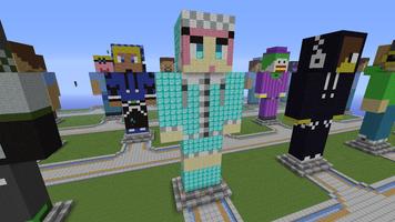 Top Skins for Minecraft PE Affiche