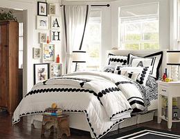 Black and white room paints poster