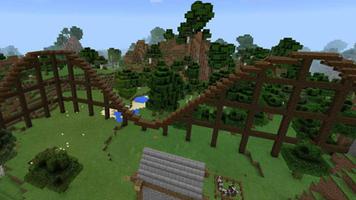 Roller Coaster Maps for Minecraft PE постер