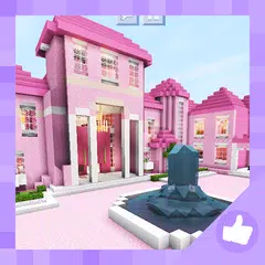 2018 Pink Princess House for Girls. Map MCPE