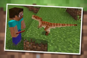 🦖 Jurassic Craft Addon for Minecraft PE plakat
