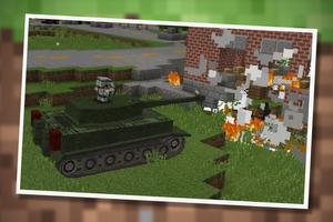 🔥 War Tank Addon for Minecraft PE Affiche