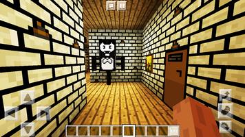 Map Bendy e a máquina de tinta para Minecraft Cartaz