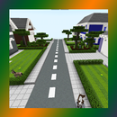 School and Neighborhood. Карта для MCPE APK