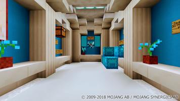 Find the Out of Room Button. MCPE map-poster