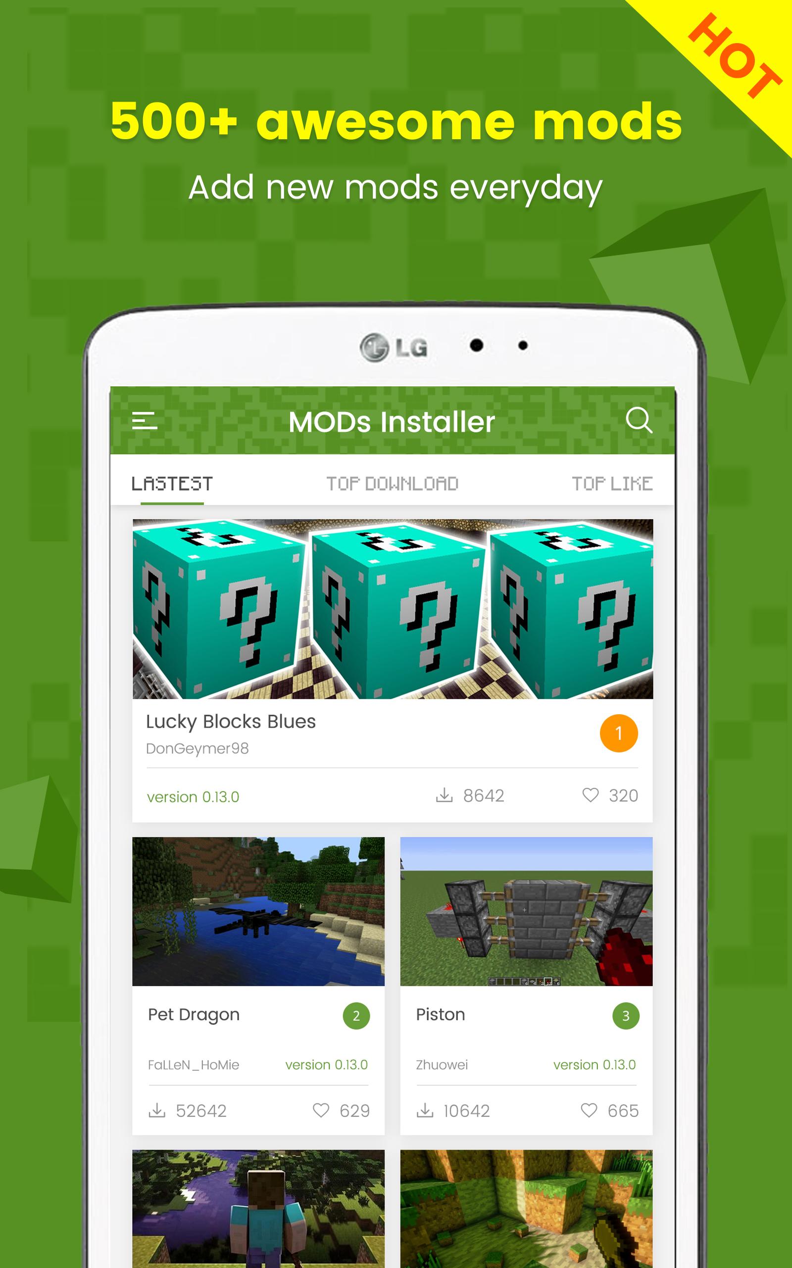 Mods Installer for MinecraftPE for Android - APK Download - 