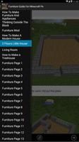 Furniture Guide For Minecraft Pe captura de pantalla 3