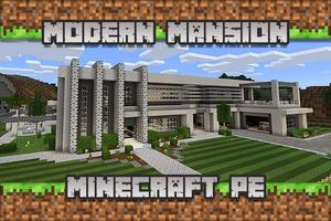 Poster Modern Mansion Maps for Minecraft PE
