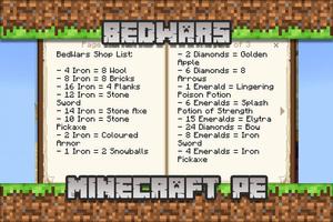 Bedwars Map for Minecraft PE capture d'écran 2