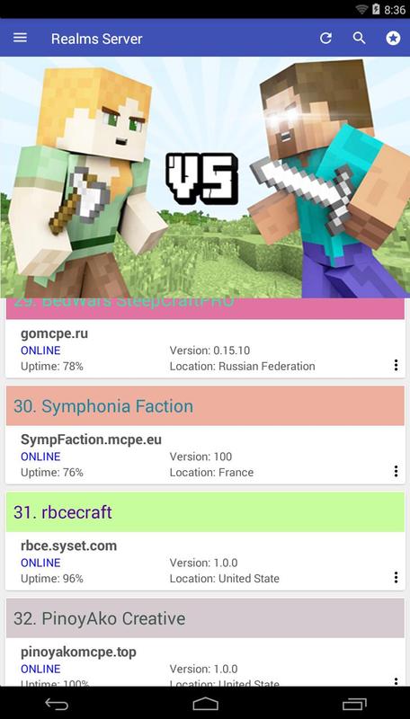 Minecraft pe realms free download free