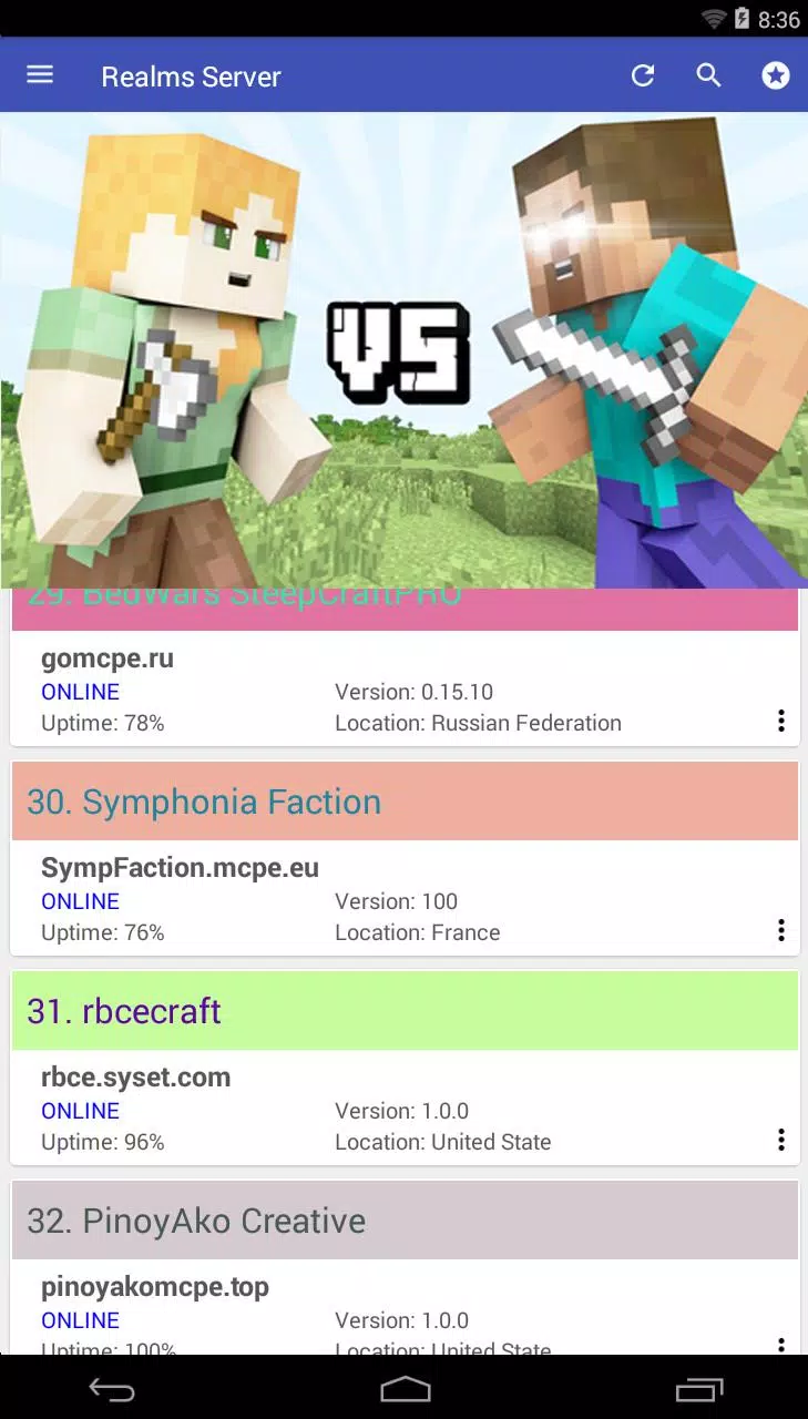 Скачать Realm server for Minecraft PE APK для Android - Последняя Версия