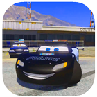 Police Mcqueen Lightning Race Chase Zeichen