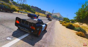 Police Mcqueen Lightning Race Chase Screenshot 2