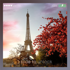 Lock screen Wallpaper: Eiffel आइकन