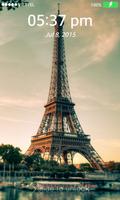 Lock screen Wallpaper: Eiffel स्क्रीनशॉट 3