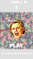 Hillary Clinton Laser Eye Game-poster