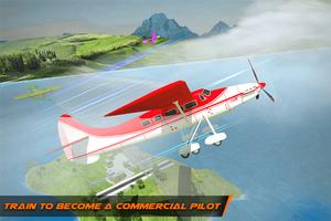 Flight Pilot Plane Landing Flight Simulator Game โปสเตอร์