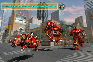 Rhino Robot Car Transform Game تصوير الشاشة 2