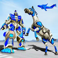 US Police Robot Horse Police Plane Transporter APK download