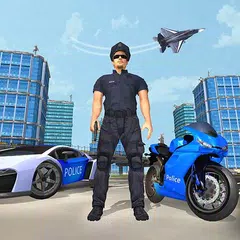 真正的拉斯維加斯犯罪模擬器 - 警察機器人攻擊 APK 下載