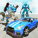 White Tiger Robot Car - US Police Transform Robot aplikacja