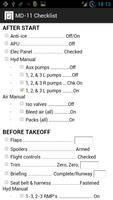 MD-11 Checklist capture d'écran 1