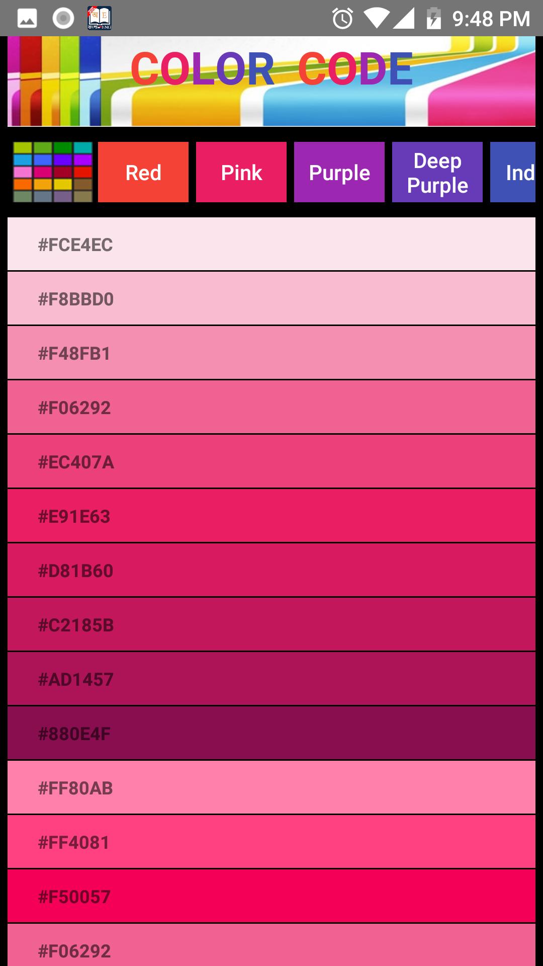 Hex Color Code APK for Android Download