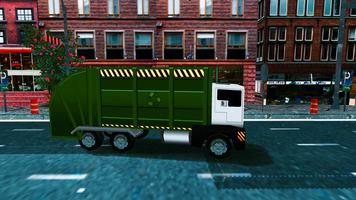 Blocky Garbage Truck Sim 海報