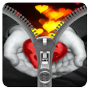 Heart Lock Screen Zipper Plus APK