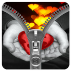 Heart Lock Screen Zipper Plus icon