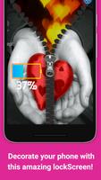 Heart Lock Screen Zipper Plus screenshot 2