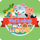 Puzzle cute animal in christma icon