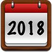 萬年歷 2018 - 農歷 + 節氣 + 假日