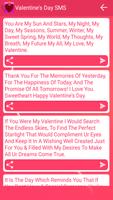 Best Valentines Day SMS capture d'écran 2