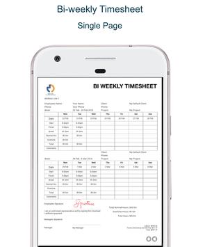 timesheet pdf apk screenshot