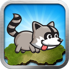 Raccoon running-icoon