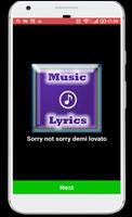 sorry not sorry demi lovato poster