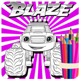 Coloring Book Blaze with Monster Truck ícone