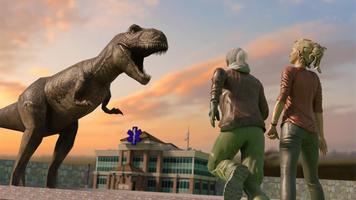 Dino Survival Island: T-Rex Dinosaur Jurassic Game poster