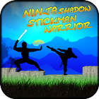 Ninja Schatten Stickman Schildkröte Krieger Zeichen