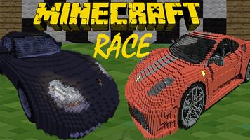 Minecraft Car Racing Plakat