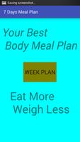 7 days meal plan Plakat